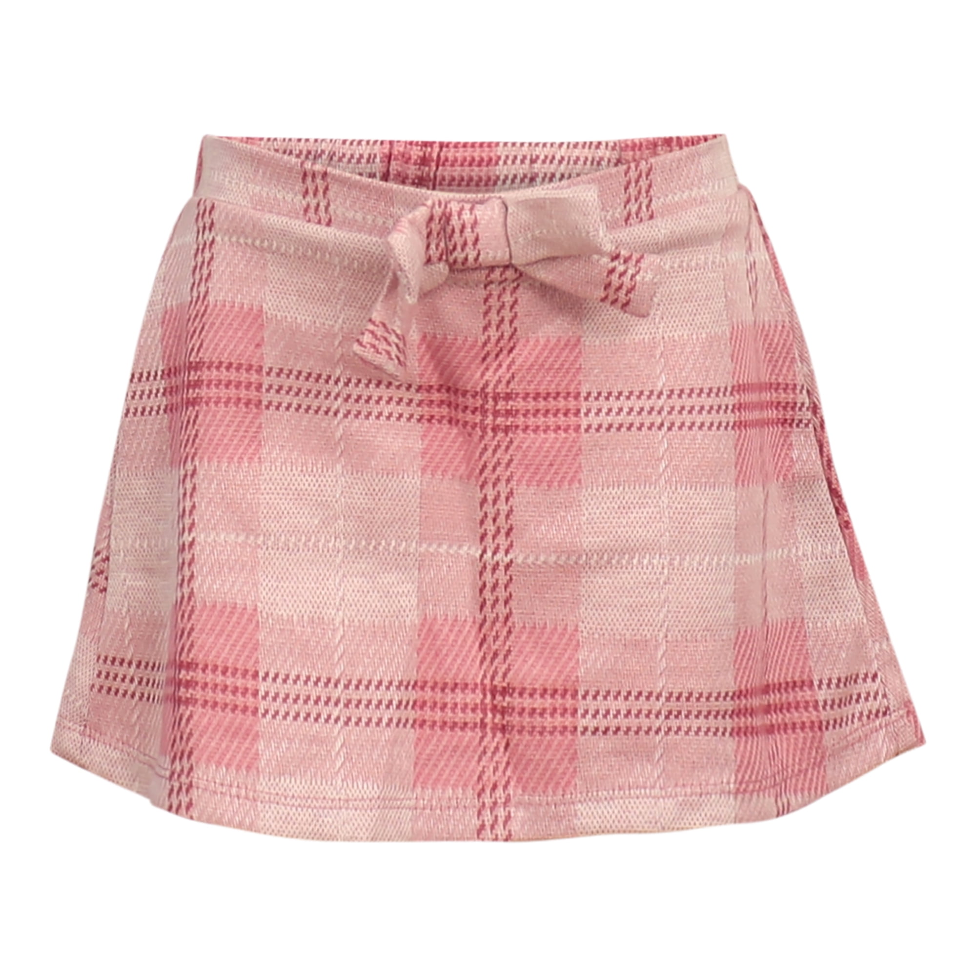 Disney Clothes Minnie Mouse Baby Girls 2-Piece Skirt Set – Long Sleeve Top & Plaid Skirt Outfit Set (12M–24M)