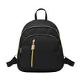 thumbnail image 2 of SYMOID Womens Waterproof Nylon Backpack - Lightweight Multi-Carry with Gold Zippers, Classic Black for Daily Use, 2 of 6