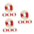 thumbnail image 4 of Worgeous 12 pcs  Mini Life Buoy Miniature Nautical Figurines Micro Fairy Gardens Decoration Ornaments Miniature Fairy Figurines Miniature Life Buoy Dollhouse Life Buoy Cake Accessories, 4 of 8