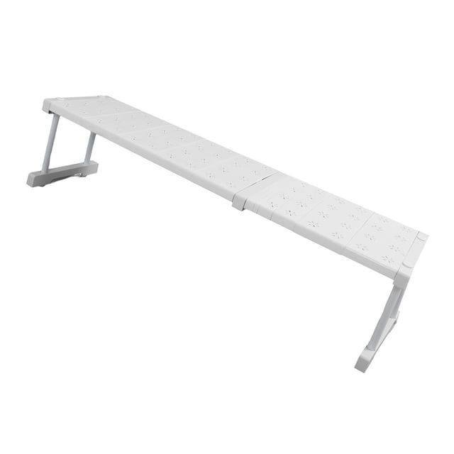 Multifunctional Closet Shelf Organizer, Adjustable Space Saving Wardrobe Sink Tension Shelf For Sorting Storage, Durable Material, Easy Installation, With Adjustable