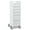 White, variant on Black Polyethylene Tall Locking 6 Drawer Cart 16 x 47 x 19 in.