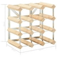 thumbnail image 3 of vidaXL Wine Rack for 12 Bottles Solid Pinewood, 3 of 3