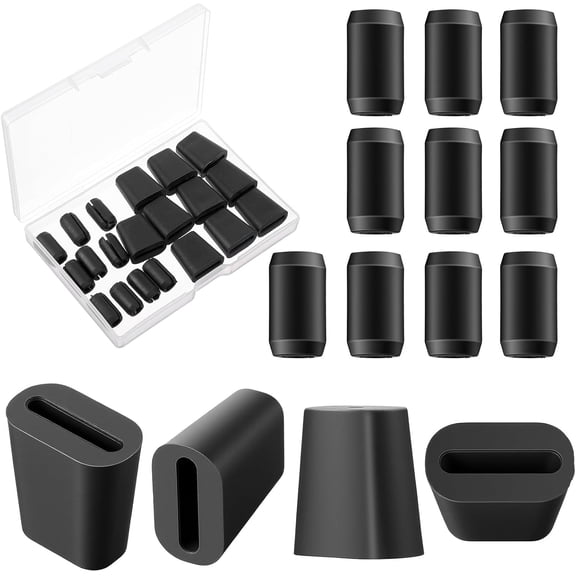 20PCS Hard Rubber Feet for Sink Grate - Black Kitchen Sink Grid Protectors - Durable Rack Protector for Kitchen Accessories, Rack Feet Grate Wire Bumper Replacement