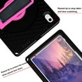 thumbnail image 5 of K-Lion for Apple iPad 10th Gen 10.9" 2022 Rugged Case Honeycomb Pattern 360° Rotatable kickstand Handstrap Shoulder Strap Shockproof Anti-Scratch Heavy Duty Case,E, 5 of 8