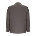 thumbnail image 6 of Feancey Women Long Sleeve Blouses Linen Casual Button Down Shirts Loose Comfy Beach Shirt Lightweight Casual Going Out Tops Gray L, 6 of 7