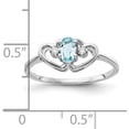 thumbnail image 5 of 14k White Gold Polished .03ct. Diamond & 5x3 Oval Gemstone Ring Mounting - Ring Size 6.0 no stones included, 5 of 7