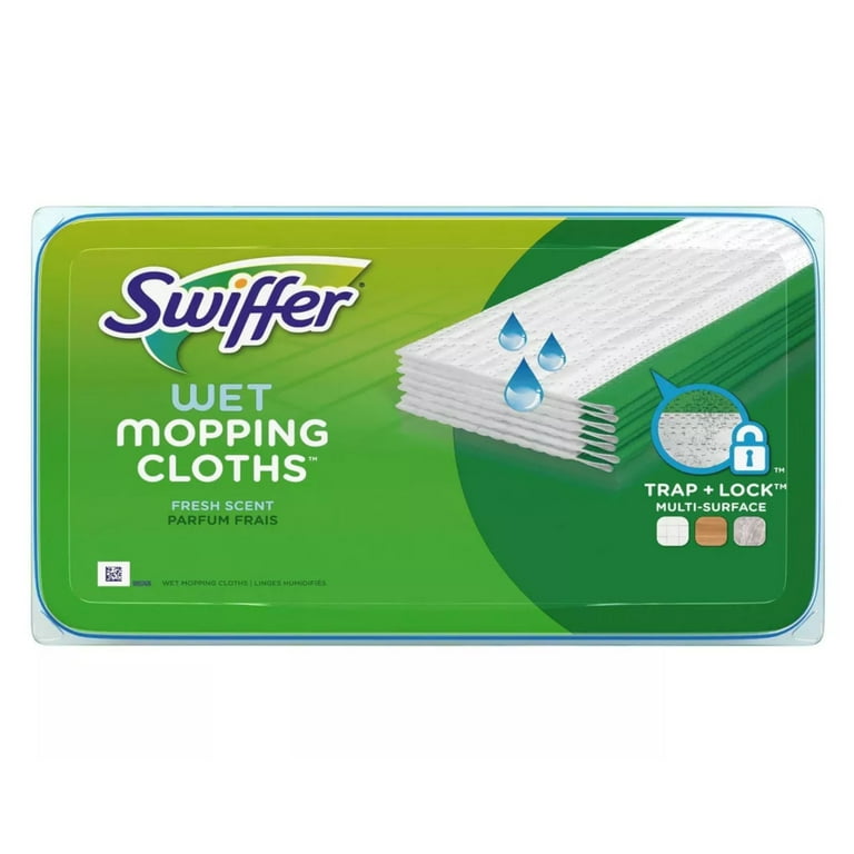 Swiffer Sweeper Wet Mop Refills - 10 inch Width - Cloth - White - 12 - Pack 95531 Spr-pgc95531