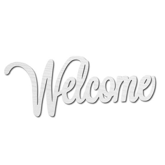 Welcome Sign Wooden Wall Decor Art Cutout Laser Cut Unfinished Letters Word Decorative DIY