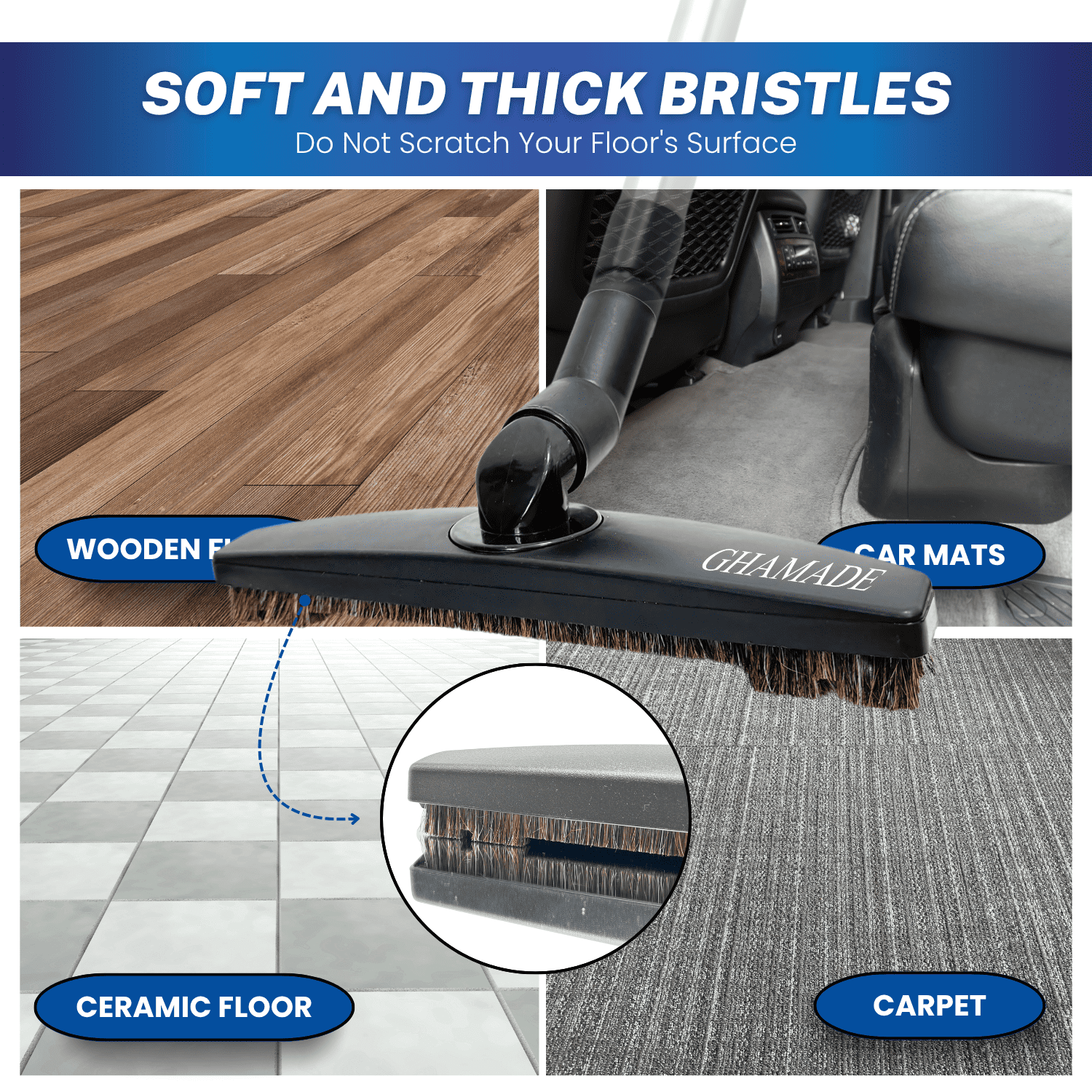 12 Pcs Universal Vacuum Attachments & Brushes Kit - Hardwood Floor Vacuum Brush Head Attachment & Shop-vacs Accessories - Universal Vacuum Hose Adapter Kit & Dryer vent Flexible Crevice Attachment