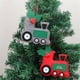 thumbnail image 2 of Colgante para árbol de Navidad con forma de coche, tela navideña, 2 uds. Rojo Verde Cocina, Decoración y Otros, 2 of 5