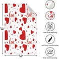 thumbnail image 3 of GZHJMY Valentine's Day Love Heart Kitchen Dish Towel 6 Pack, Soft Absorbent Reusable Hand Towel Washable Tea Towels for Home Kitchen Bar Table Decor, 28 x 18 Inch Washcloths Decorative Towels, 3 of 7