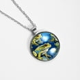 thumbnail image 4 of Frog Glass Circular Pendant Necklace - Dazzling Jewelry for Women, 4 of 5