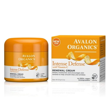 Avalon Organics Intense Defense Renewal Cream, 2 (Best Skin Renewal Products)
