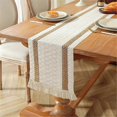 thumbnail image 4 of Table Runner for Summer Home Decor,70.8 Inches Farmhouse Macrame Table Runner Cotton Linen Woven Ta, 4 of 5