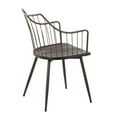 thumbnail image 6 of LumiSource Brown Metal, Dark Walnut Wood Winston Chair, 6 of 7