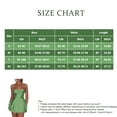 thumbnail image 3 of Women's Sexy Backless Satin Mini Dress Layered Ruffle Hem Tie Back Graduation Dress, 3 of 7
