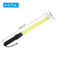 thumbnail image 2 of Uxcell 21 Inch Traffic Wands, 6 Pcs 2 Flashing Modes LED Warning Light Police Signal Controller with Wrist Lanyard, Yellow, 2 of 6