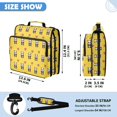 thumbnail image 3 of Zipper Binder with Shoulder Strap 2 inch 3 Ring Waterproof File Folder Organizer Bag 500 Sheet Panda Cartoon with Heart Pattern, 3 of 8