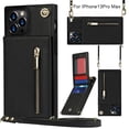 thumbnail image 1 of VONKY Wallet Case for PU Zipper Wallet Smartphone Case with Card Holder & Shoulder Strap TYPE1, 1 of 3