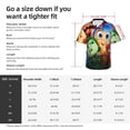 thumbnail image 5 of Lsque inside out 2 Pattern Hawaiian Shirt for Men Unisex Summer Beach Casual Short Sleeve Cotton Linen Button Down Shirts-Large, 5 of 6