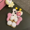 thumbnail image 4 of Plush Hello Kitty Phone Case Cartoon Bee Sanrio Iphone15 14 13 12 11 Pro Max Phone Case Cute 3D Winter Warm Shockproof Drop Case RJ, 4 of 6