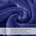 thumbnail image 6 of Howarmer Navy Fuzzy Bed Blanket, Throw Size Soft Flannel Fleece Bed Throw Blankets, 60 x 50 Inch, 6 of 6