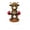 Brown A, variant on Resin Cow Figurine Cute Highland Cow Statue With Sporty Pose For Home Office Desk Shelf Decor 1 Count