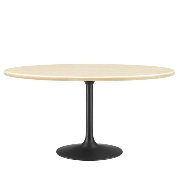 60 Inch Dining Table, Black Natural, Artificial Marble, Metal Steel, Oval, Kitchen Cafe Bistro Hospitality Restaurant, Modern Contemporary HB36333