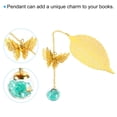 thumbnail image 3 of Uxcell Metal Leaf Bookmark Butterfly Book Marks Page Markers Birthday Appreciation Gift Box, Blue, 3 of 5