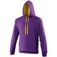 thumbnail image 1 of Awdis - Sudadera con capucha Modelo Varsity - Correr/Fitness/Gym/Deporte (Morado / Amarillo), 1 of 2