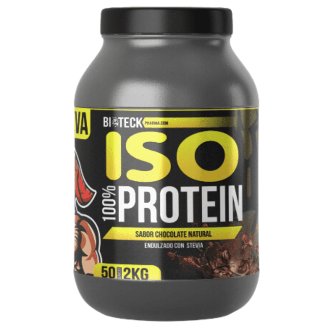 ISO protein sabor chocolate de 4.41 lbs/ 2kg… BIOTECKPHARMA BIOTECKPHARMA ISO PROTEIN PROTEINA HIDROLIZADA 0 CARBOHIDRATOS