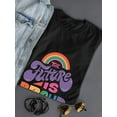 thumbnail image 3 of The Future Is Proud T-Shirt Women -Smartprints Designs, Female 5X-Large, 3 of 4
