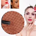 thumbnail image 4 of Microfibra facial maquillaje removedor soplo reutilizable de doble cara paño de limpieza de la almohadilla marrón, 4 of 8