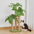 thumbnail image 2 of Cat Scratching Post Cat Scratcher Tree with Scratching Poles & Interactive Dangling Balls Cats Scratching Posts for Indoor Kitten & Adult Cats, 2 of 7