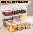 thumbnail image 2 of Airtight Food Storage Containers - Kitchen Pantry Organization with Locking Lids for Flour, Rice, Cereal & Snacks | Food Grade Plastic | Clear Stackable Design, 2 of 9