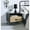 Black, variant on Metal & Synthetic Wood - Mirrored Glass with Faux Diamonds - Home Decor - Stylish Storage Solution