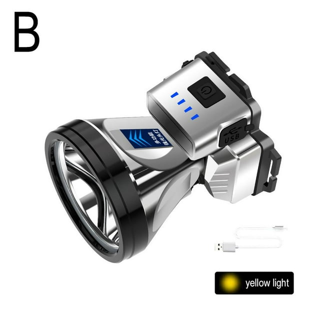 Outdoor Rechargeable Strong Headlight Led Waterproof Fishing Outdoor Head-mounted Flashlight