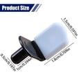 thumbnail image 2 of Shelf Pins, 1/4" L-Shaped Shelf Support Pegs with Black Rubber Sleeve, Cabinet Shelf holder Bracket Pegs for Kitchen, Bookshelves, Furniture, Shelves Silver, 2 of 6