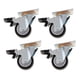 thumbnail image 2 of Ruedas giratorias con placa superior para muebles, ruedas con doble freno para garaje, taller y supermercado. 5 pulgadas, 2 of 9