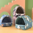 thumbnail image 3 of Soumake Guinea Pig Nest Cartoon Pattern Pet Hideout Warm Small Animal Hamster Squirrel Bed House Cage Accessories Practical, 3 of 8