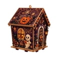 thumbnail image 3 of Halloween Wooden House 3D Rhinestone Diamond Art DIY Kit, Crystal Gem Painting Kit, Handmade Spooky Holiday Decoration (Ghost), 3 of 9
