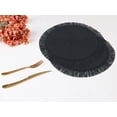 thumbnail image 5 of Unique Bargains Rustic Tassel Place Mats Set of 6 for Dining Table Decor Black 15x15in, 5 of 6
