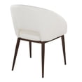thumbnail image 3 of Renee Contemporary Chair in Copper Metal and White Faux Leather by LumiSource, 3 of 7