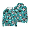 thumbnail image 4 of Zufioo Skull Cat Design Fleece Comfortable Hoodie for Mens,Sweatshirt for Men,Pullover Hooded Sweatshirt for Men -Large, 4 of 5