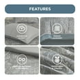 thumbnail image 2 of Madison Park 12-Piece Cal King Comforter Set with Cotton Sheet Set Faux Silk Down Alternative Bed in a Bag, Teal Paisley Jacquard, 2 of 7