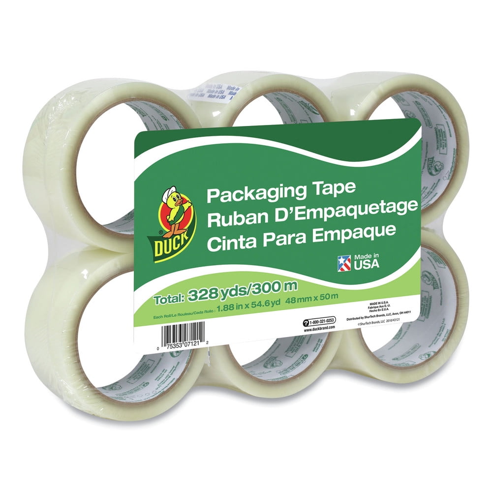 Tape Brand Standard Packaging Tape Refill 4 Rolls 1.88 Inch x 100 Yards 