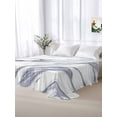 thumbnail image 6 of Twin Flat Sheet 66"x96", White Marble Soft Lightweight Bedding Flat Sheets Only, Grey Abstract Modern Luxury Simple Art Brushed Microfiber Top Bed Sheet, Breathable StainResistant Bedsheets, 6 of 9