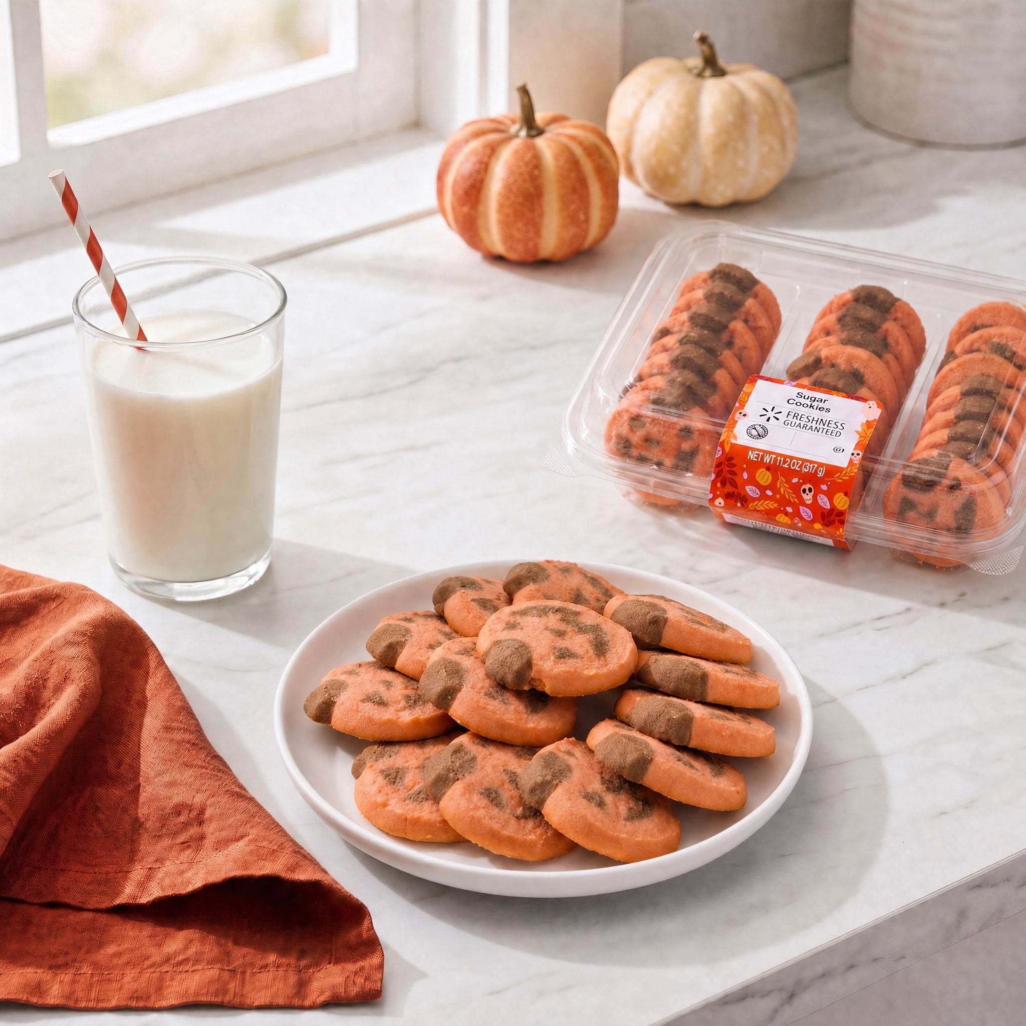 Freshness Guaranteed Jack-o'-Lantern Sugar Cookies, 11.2 oz, 18 Count