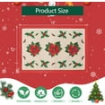 thumbnail image 2 of Christmas Placemats Set of 6 Linen Placemats Washable Poinsettia Placemats Christmas Table Mat Place Mats for Dining Tables Cloth Mat for Holiday Party Decorations(12x18 Inch), 2 of 6