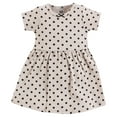 thumbnail image 4 of Hudson Baby Girls Cotton Dresses, Neutral Pink Floral, 9-12 Months, 4 of 4